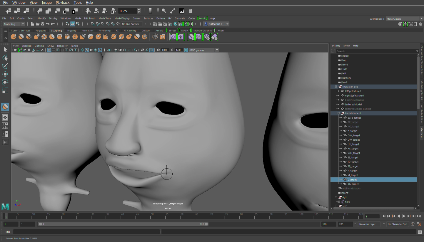 using maya sculpting tools