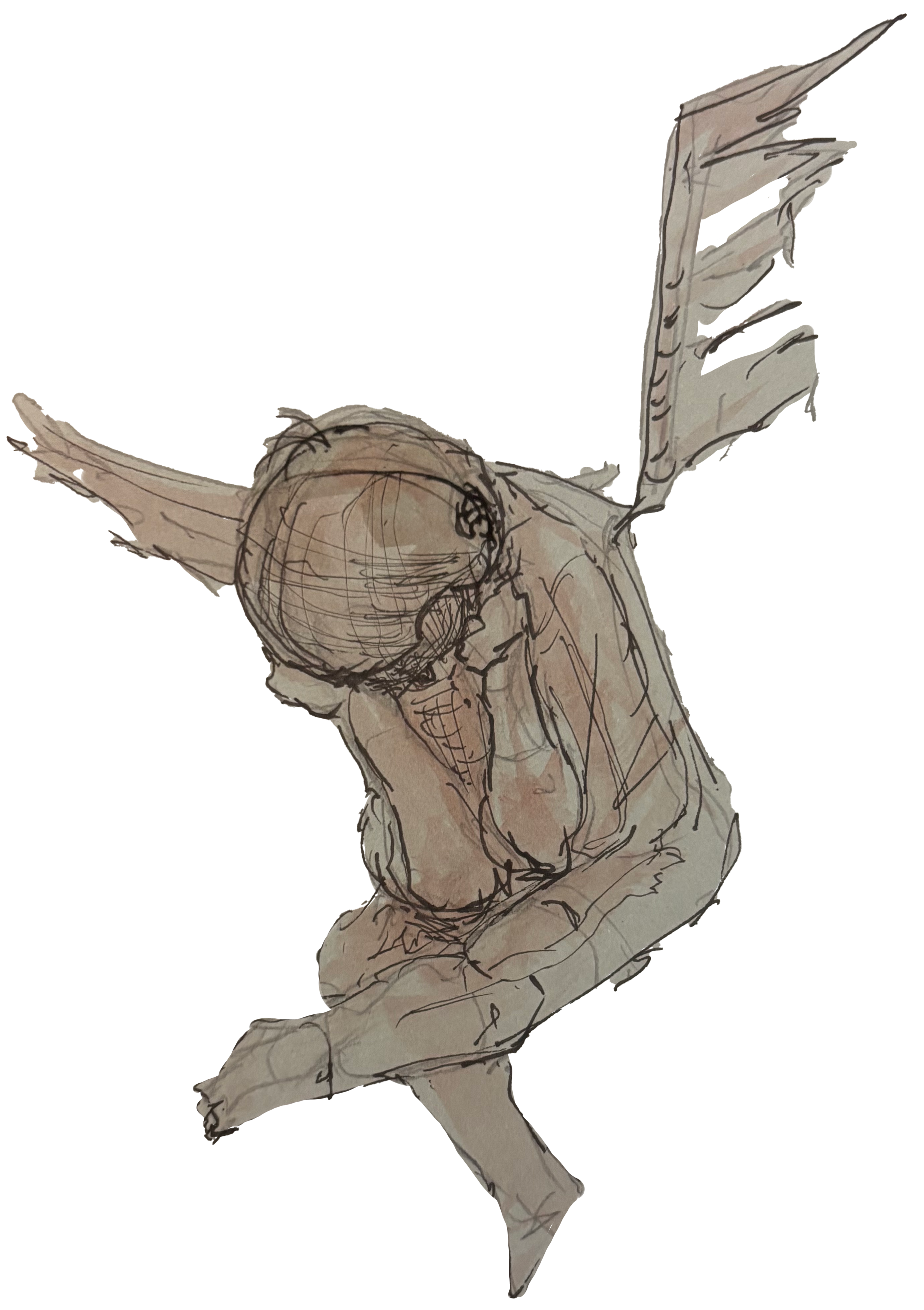 hand-drawn prop for a short film