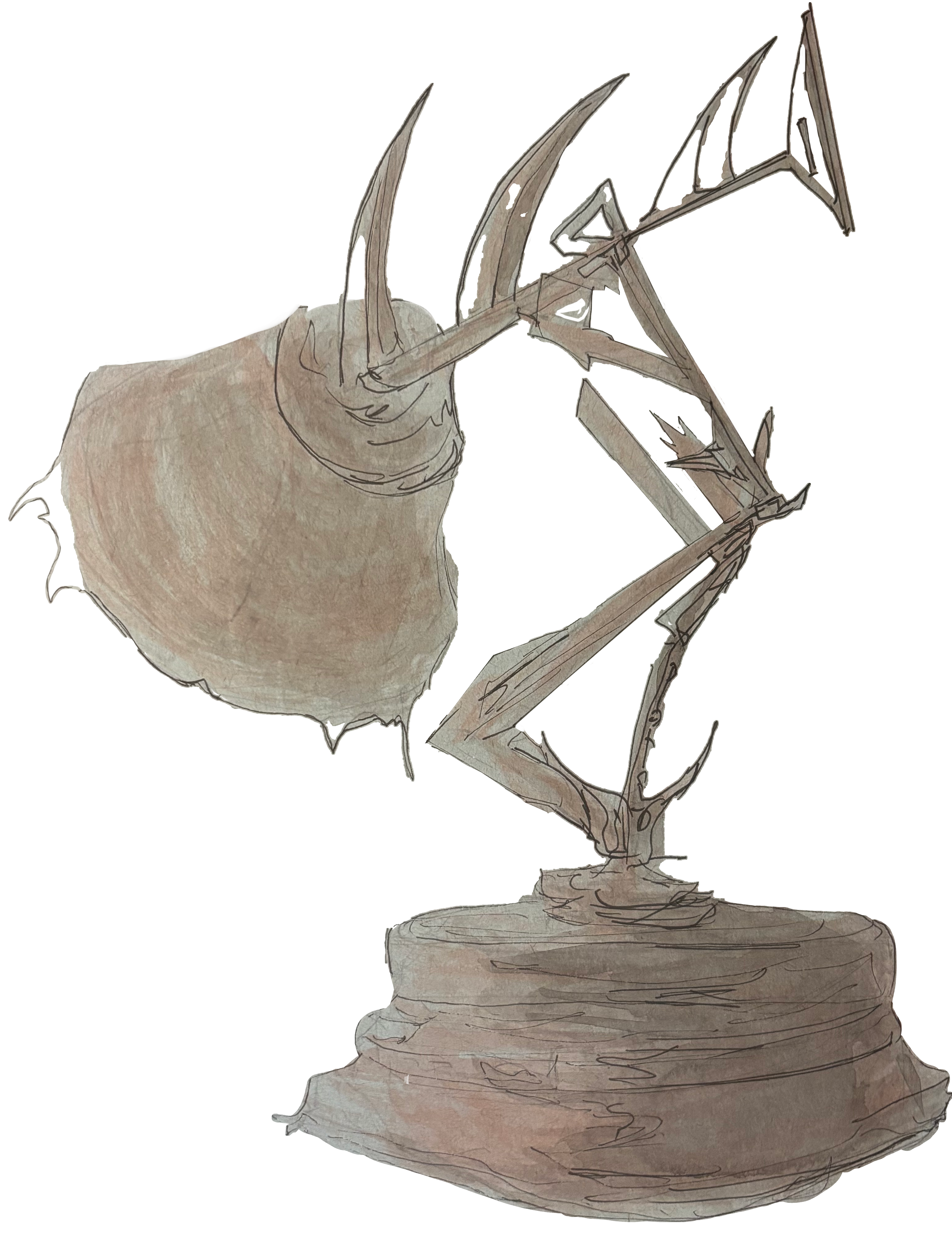 hand-drawn prop for a short film